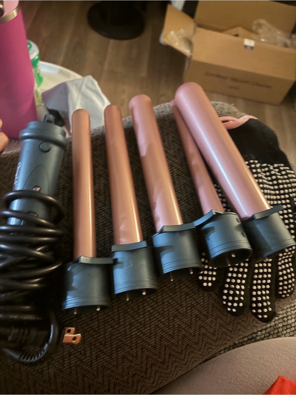 Interchangeable Curling Wand Barrels - Rose Gold Set